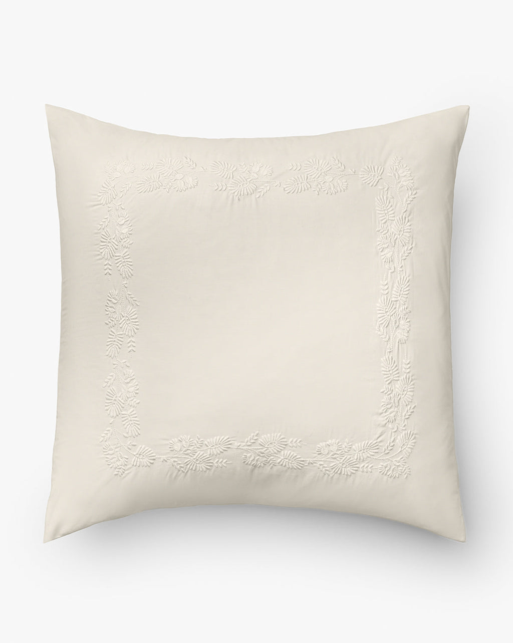 Bianca Organic Percale Embroidered Shams (Set of 2)