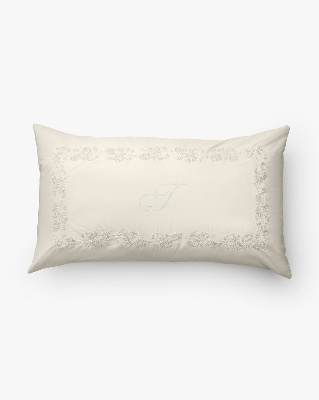 Bianca Organic Percale Embroidered Shams (Set of 2)