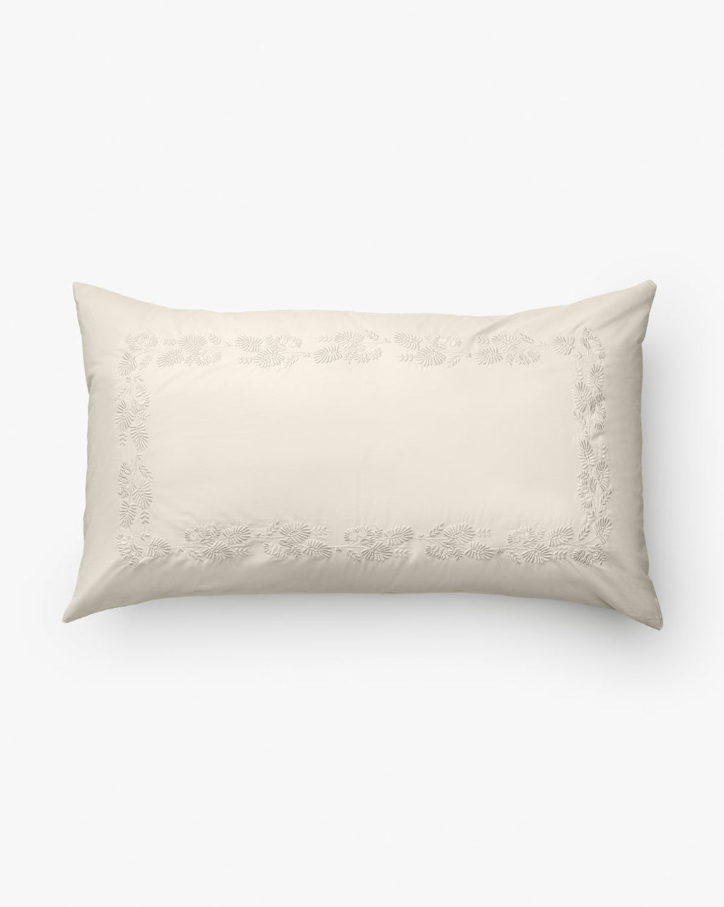 Bianca Organic Percale Embroidered Shams (Set of 2)