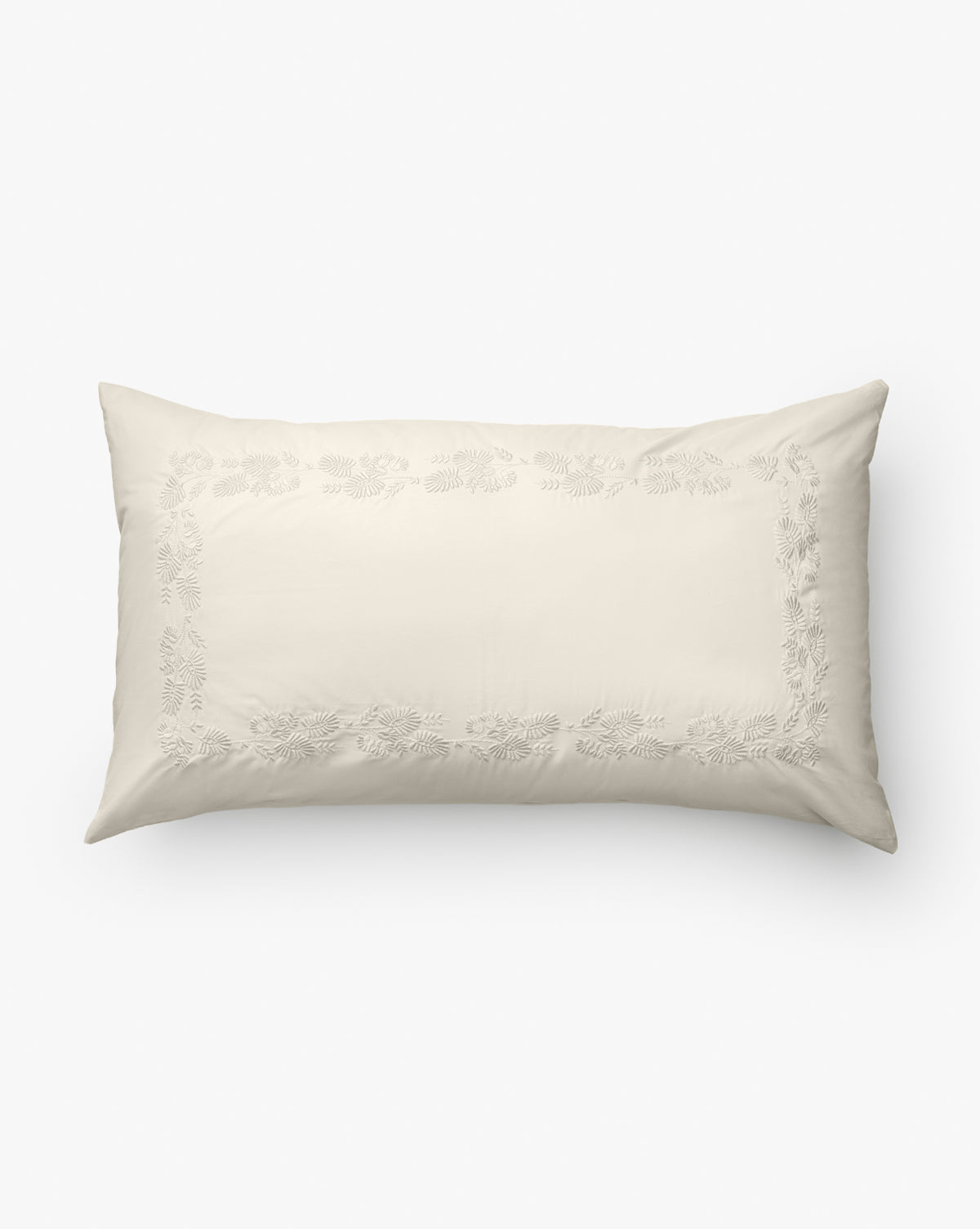 Bianca Organic Percale Embroidered Shams (Set of 2)