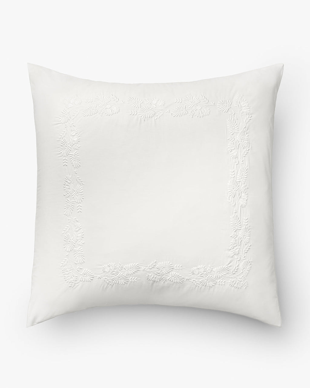 Bianca Organic Percale Embroidered Shams (Set of 2)