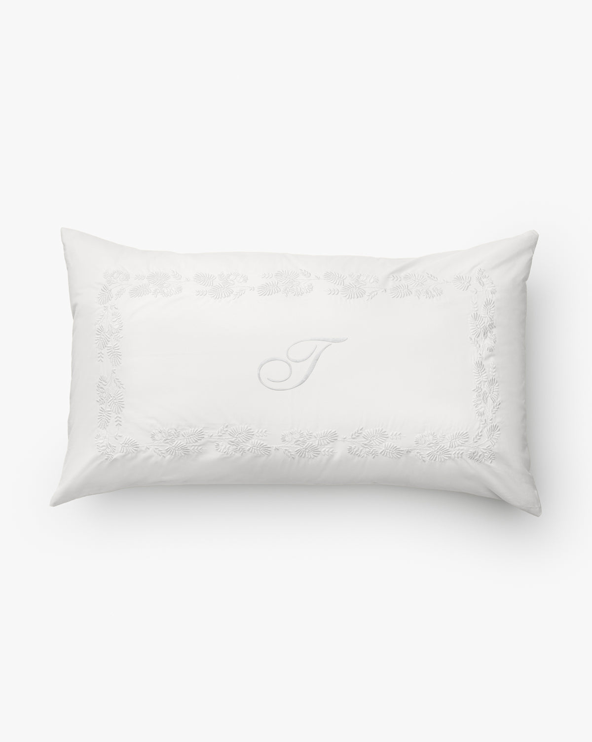 Bianca Organic Percale Embroidered Shams (Set of 2)