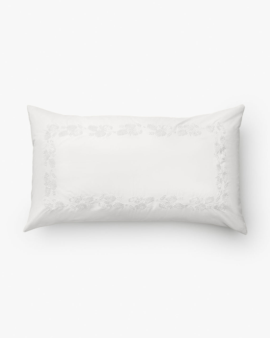 Bianca Organic Percale Embroidered Shams (Set of 2)