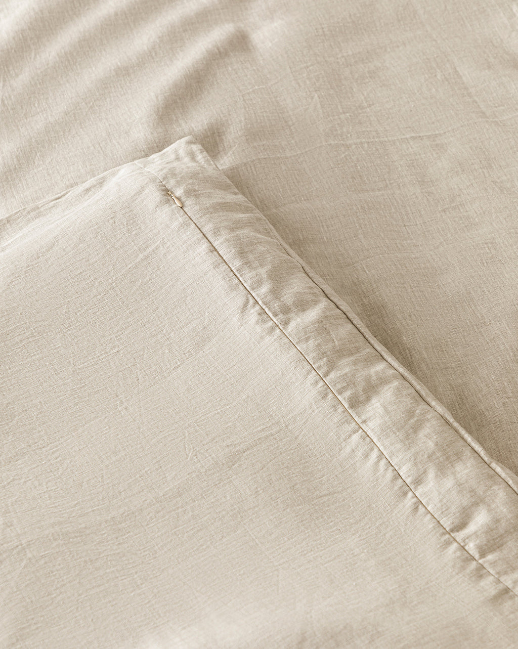 Penelope Beige Linen Duvet Cover