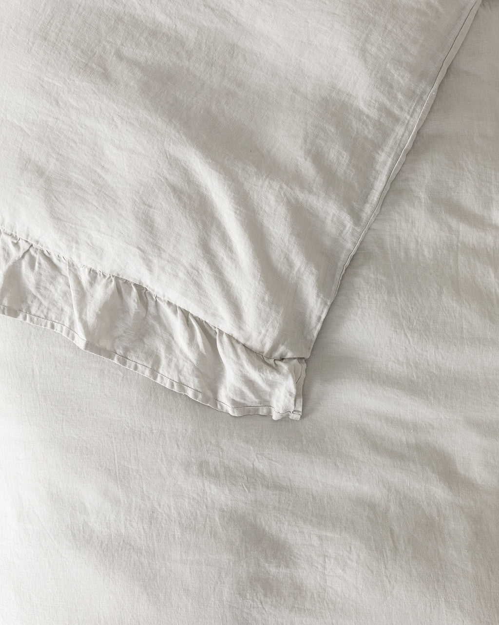 Ruffle Linen Duvet Cover