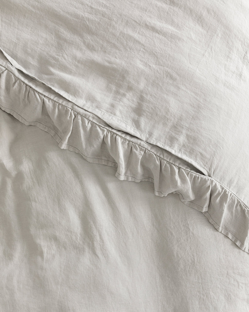 Ruffle Linen Duvet Cover