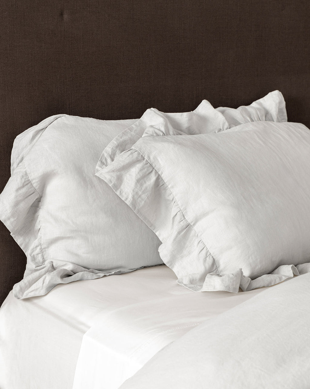Ruffle Linen Shams (Set of 2)